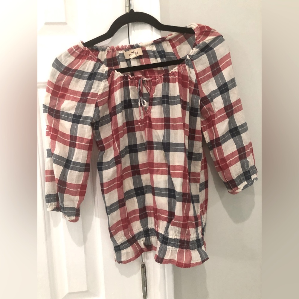 Plaid top